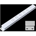 16” Hardwired Power Strip (NO Power Cord), 6 Vertical Outlets (NOT Tamper Resistant), with Ears (with mounting tabs on Both Ends), 15A (NOT a 20 Amp