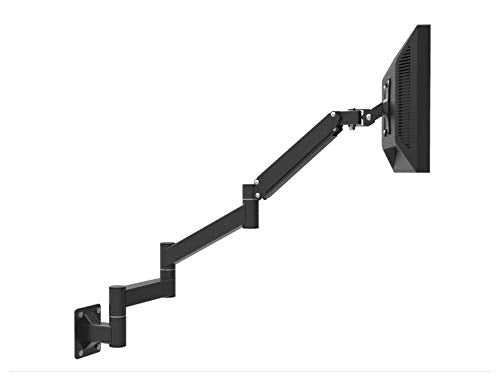NBGYS Adjustable TV Wall Mount Bracket with Extended Arm, Ideal for 17-21 Inch Screens, VESA 75x75mm, 100x100mm, Perfect for Bedroom or Workspace