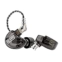 CTM CE320 Triple Driver in-Ear Monitor | Noise Isolating Professional Musician Wired in-Ear Monitor | Detachable Cable (Smoke)