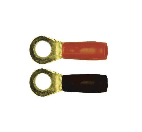 Absolute USA GRT04-50 4-Gauge Gold Ring Terminal with 50 Pieces in 1 Bag
