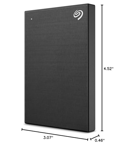 Seagate Backup Plus Slim STHN2000400 2 TB Portable Hard Drive - External - Black
