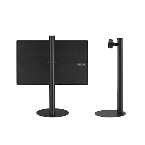 ASUS ZenScreen Stand MTS02D - Ergonomic Stand for Portable Monitors, Tilt, Pivot, Height adjustments, 1/4” Tripod Socket Compatible, Work from Home