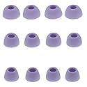 CYADCI Purple Earbud Tips 6 Pairs S/M/L Earbud Covers Rubber Replacement Earbud Tips Ear Bud Replacement Pieces Silicone Compatible with Samsung…
