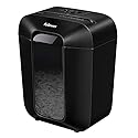 Fellowes Powershred LX45 Quiet Operation 8-Sheet Cross-Cut Paper Shredder, 4400201, Black