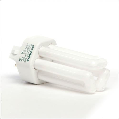 Sylvania 20876 (4-Pack) CF18DT/E/in/830 18-Watt Triple Tube Compact Fluorescent Light Bulb, 3000K, 1150 Lumens, 82 CRI, T4 Shape, 4-Pin GX24q-2