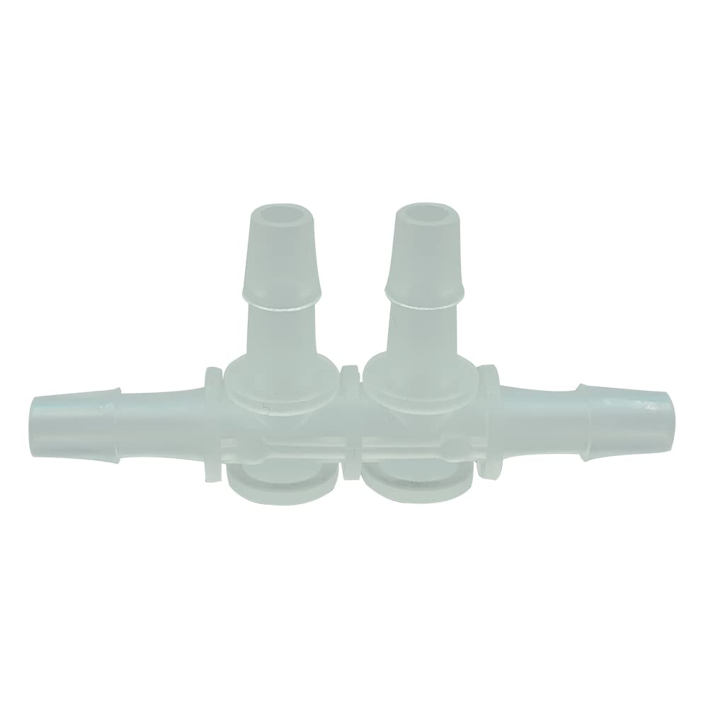 Juweathy Printer Ink Tube Connector 5mm x 3mm Pipeline Hose Circulation Splitter for Large Format Inkjet Printer;10Pcs/Packed (Two Ways)
