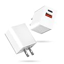 UDATSON 20W USB-C PD Power Delivery Charger, 2 Pack Type C Fast Charging Adapter for Apple Watch Series 9, iPhone 15, 14 Pro Max, AirPods, iPad