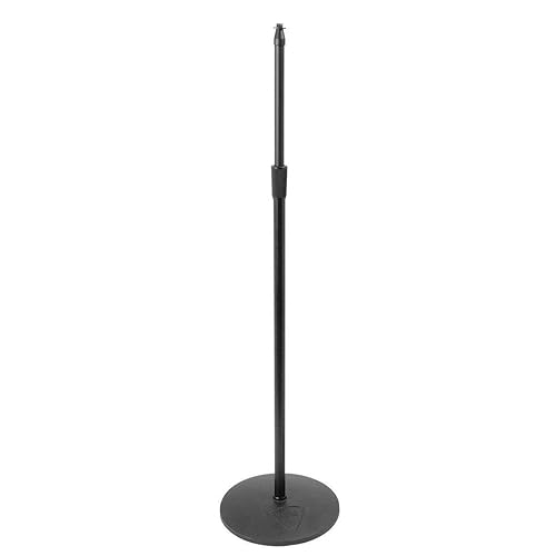 OnStage On-Stage MS9212 Heavy-Duty Low Profile Microphone Stand with 12" Base, Black