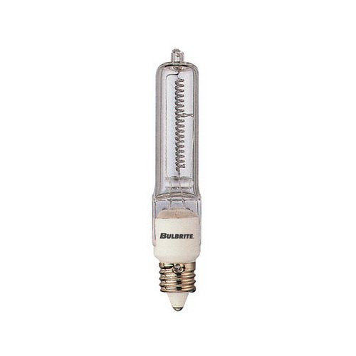 Bulbrite Q75FR/MC 120-Volt Halogen JD Type Mini-Candelabra E11 Bulb, Frosted, 75-Watt