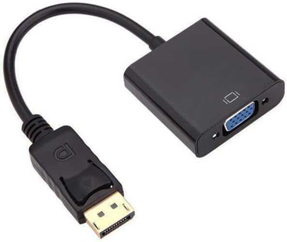 DisplayPort to VGA Adapter, DP to VGA Converter Display Port Male to VGA Female Converter Cable Adapter for Computer PC Desktop Laptop Projector