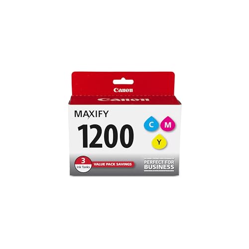 Canon MAXIFY PGI-1200 3Color Multi Pack Ink Compatible to MB2120, MB2720, B2020, MB2320, Cyan, Magenta, Yellow