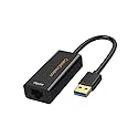 USB to Ethernet Adapter, CableCreation USB 3.0 to 10/100/1000 Gigabit Wired LAN Network Adapter Compatible with Nintendo Switch, Windows, MacBook