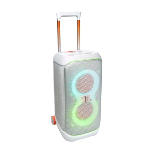 JBL PartyBox Stage 320 - Portable Speaker with Telescopic Handle & Wide, Sturdy Wheels, Powerful JBL Pro Sound, Futuristic lightshow, Up to 18 Hours