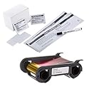 Evolis R5F008AAA Ribbon and DuraClean DC ACL002 Cleaning Kit for The Evolis Primacy Printer