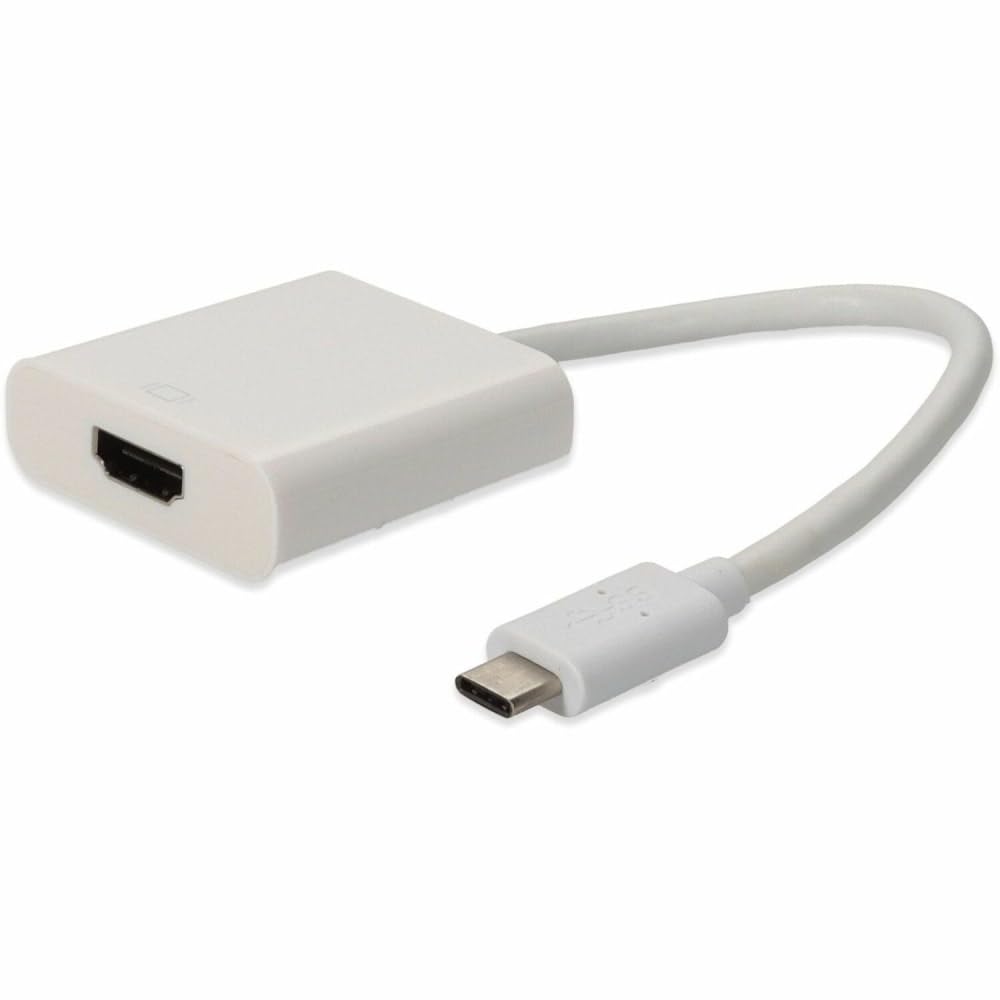 AddOn 20cm (8In) USB 3.1 Type (C) Male to HDMI Female White Adapter Cable
