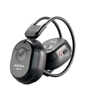 NESA NHP1A 1-CH IR Stereo Wireless Headphone, Black