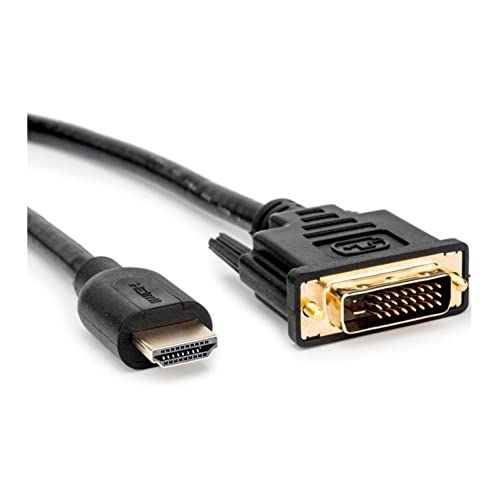 Rocstor HMDI to DVI Cable M/M - HDMI Male to DVI-D 24+1 Male - DVI Support 1080P - 6 FT