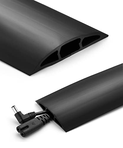 Bates- Floor Cord Cover, 6ft Cable Cover, Cord Cover Floor, Cord Protector, Floor Cable Cover, Cord Hider Floor, Extension Cord Cover, Cable Cover