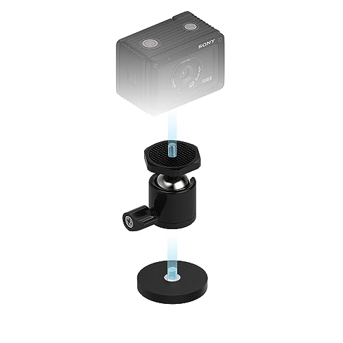 SABRENT Rubber Coated Magnetic Mount Compatible with GoPro and Small Cameras (CS-MG43)