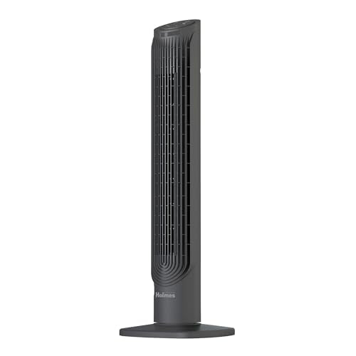 HOLMES 36" Slim Tower Fan 6-Speed Power Breeze Remote 75° Osc.