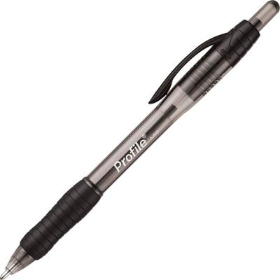 Paper Mate Profile Retractable Ballpoint Pens, Bold Point (1.4mm), Black Ink, 12 Count - Writing, Journaling, Office Supplies