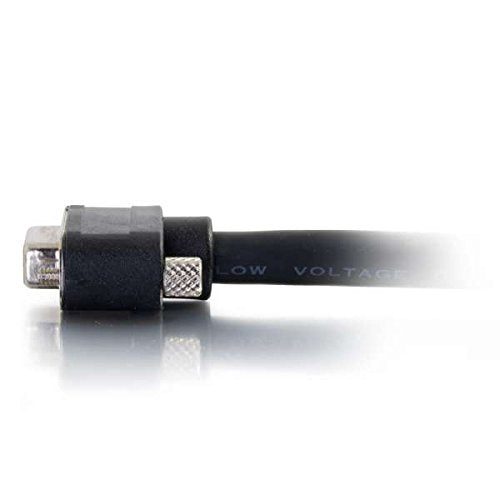 C2G Legrand In-Wall A/V Cable, 25 Foot Audio Video Cable, Black 3.5MM Stereo Audio Video Cable, CMG-Rated Male to Male A/V Cable, 1 Count, C2G 50228