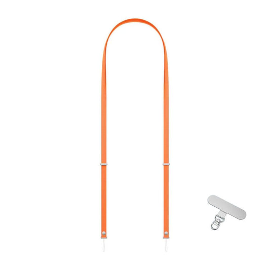 Lyivs Phone Lanyard Crossbody Strap for iPhone 17 Series, Adjustable Neck Holder with Magnetic Strap & Quick Release (Orange)