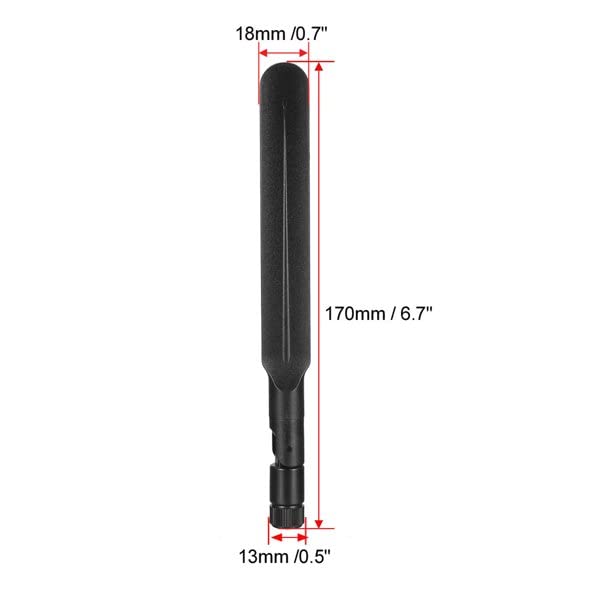 4G LTE 10dBi RP-SMA Male Cellular Antenna for Signal Booster Repeaters Cameras Hotspot Trail Security Gateway Industrial IoT Wireless CPE Router