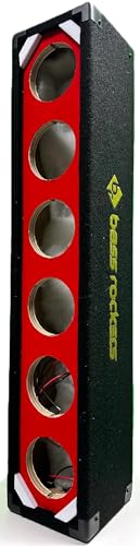 Bass Rockers 6 Tweeter Array Box Enclosure for 4" Tweeters or Speakers for Xtreme Durable Strong Wood Subwoofer Boxes Color Carpet Chuchera Horn Brazilian Style