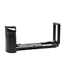 YEELAMKOK Camera Hand Grip Quick Release L Plate Bracket Mount for Fujifilm GFX50R, Aluminum, Black