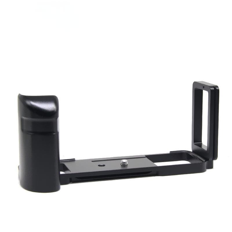YEELAMKOK Camera Hand Grip Quick Release L Plate Bracket Mount for Fujifilm GFX50R, Aluminum, Black