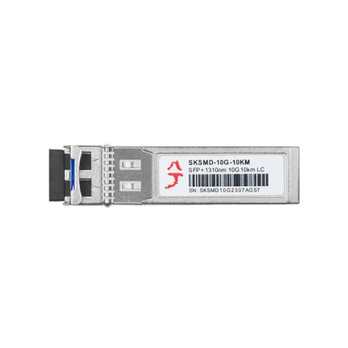 10GBase-LR SFP+ LC Transceiver, Single-Mode Dual Fiber Module, 1310nm SMF up to 10KM, Plug and Play, Compatible with XikeStor, Cisco, TP-Link, H3C