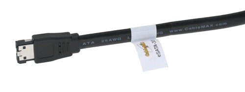 CABLEMAX eSATA to eSATA 3GB/s External SATA 2 (eSATA) Shielded External Cable (2ft)