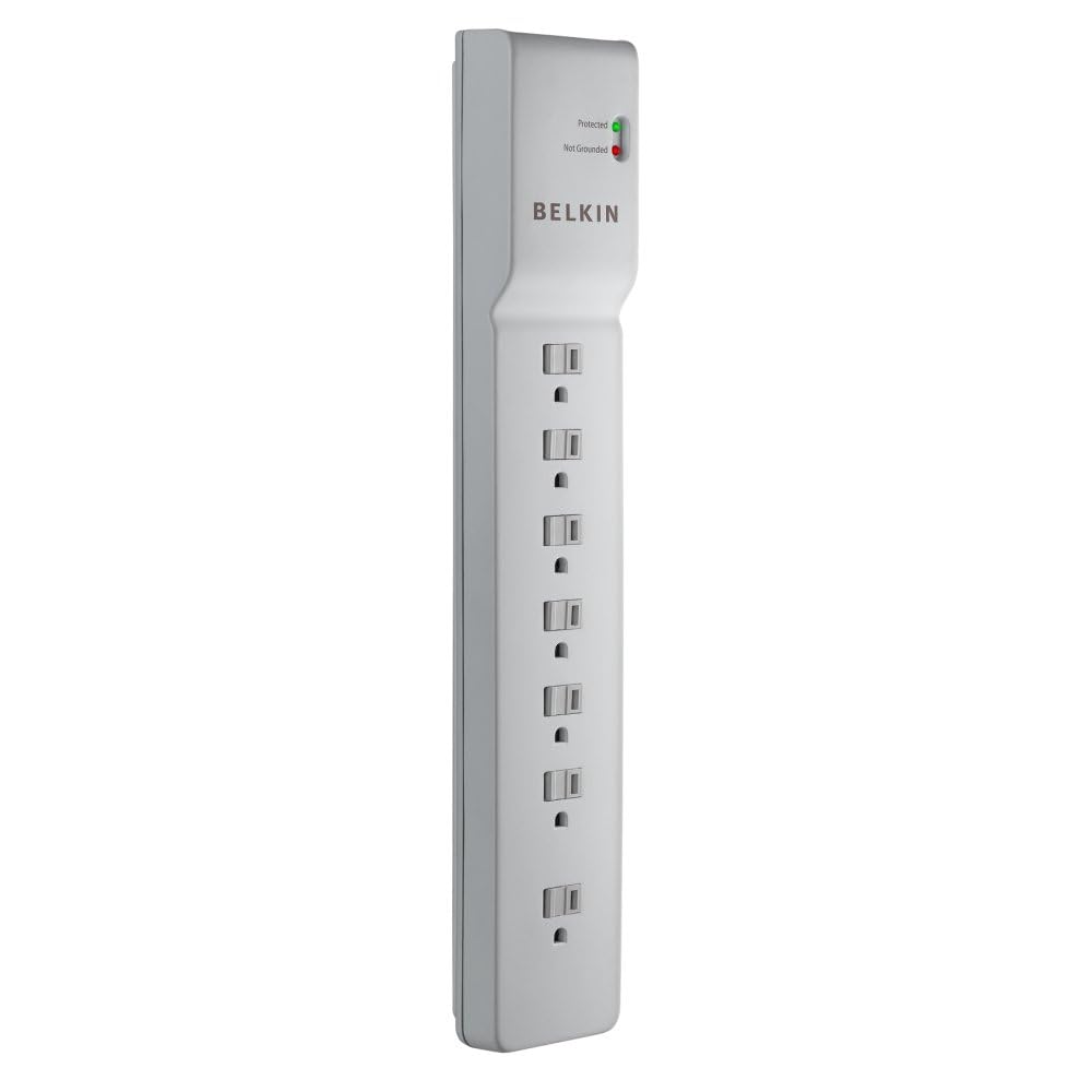 Belkin 7-Outlet Commercial Power Strip Surge Protector with 6ft Power Cord, 2160 Joules