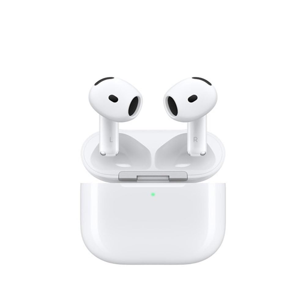 Apple AirPods 4 Wireless Earbuds, Bluetooth Headphones, with Active Noise Cancellation (Renewed)