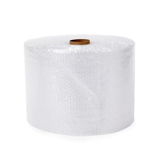 Amazon Basics Bubble Wrap for Moving, Packing, Shipping and Storage, Perforated Protective Cushioning for Fragile Items, 12-inch x 175-ft Long Roll