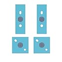 Jingelmall 4PCS Rubber Feet Pads Replacement for Microsoft Surface Laptop 3 4 5 Anti Slip Laptop Foot Pads Laptop Bottom Case Rubber Feet (blue)