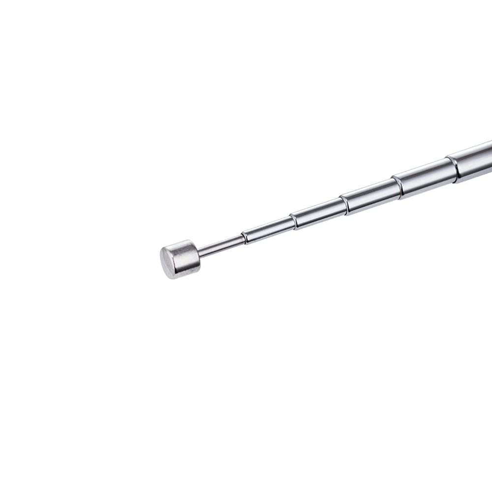 POBADY 2PCS BNC Male Connector Telescopic Antenna 7 Sections VHF UHF 68.5cm/27IN Telescopic BNC Plug Antenna for CB Radio Police Scanner Ham Radio Two