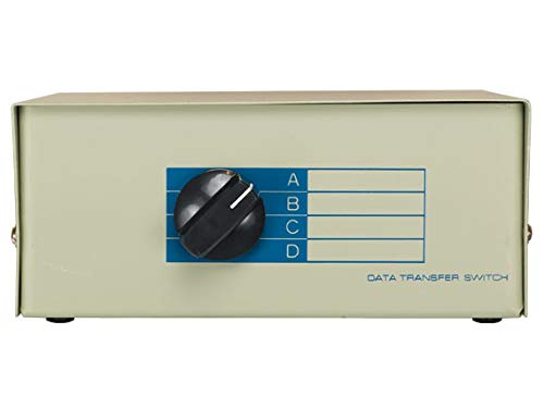 Cable Leader DB25 Manual Data Switch Box (4-Way)