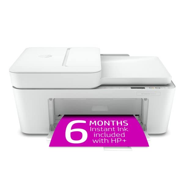 HP DeskJet 4152e Wireless Inkjet Color All-in-One Printer, Print Copy Scan, Instant Ink Ready, 35 Sheet ADF, WiFi USB Connectivity, White, W/Valinor