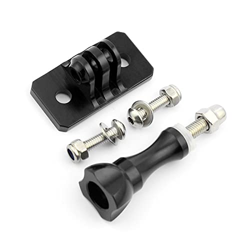 AngelReally 1" Ball Mount Universal Head Adapter with Thumb Screw Fit for Go He 9, 8 Black, 7 Black, 7 Silver, 7 White, 6, 5, 4, 3+, 5Session, MAX