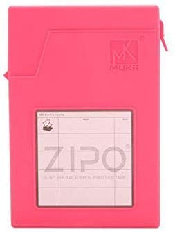 iMBAPrice Zipo 3.5" Stackable Hard Drive Protector Case (Pack of 5) - 3.5" HDD, Pink