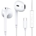 MOSWAG USB C Headphone Wired Earbuds in Ear Headphones with Mic and Volume Control Compatible with iPhone 15/ pro/Pro max iPad Air Samsung Galaxy S23…