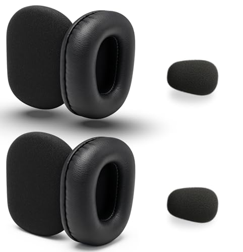 Ear Pad Cushion Kit for Blue Parrott B350-XT - Compatible with Jabra Evolve 65, 40, 30 - Enhances All-Day Wearing Comfort Over Original Foam Earpads