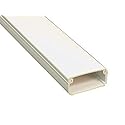 Kable Kontrol Wall Cord Cover Cable Raceways - 78” Length - 0.75” Width - 0.43” Height - 1 Pc/Pack | Two-Piece Configuration | Paintable White PVC |
