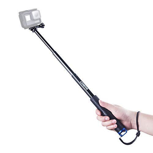 Homeet Extendable Action Camera Selfie Stick, 19" Sports Cameras Selfie Stick Pole Waterproof Telescoping Pole Monopod for DJI OSMO, AKASO, SJCAM, YI