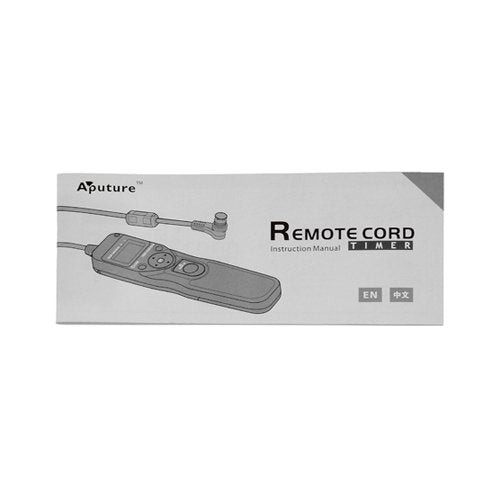 Aputure Remote Shutter Release Timer/Intervalometer - 3C Camera Remote for Professional Canon Cameras (Replaces Canon's RS 80-N3)