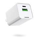 35W GaN USB-C USB-A Fast Charger, PD 3.0 Wall Adapter, Travel-Size Dual-Port Power Block Compatible with iPhone 17/16/15/14, Galaxy S25/S24/S23/S22