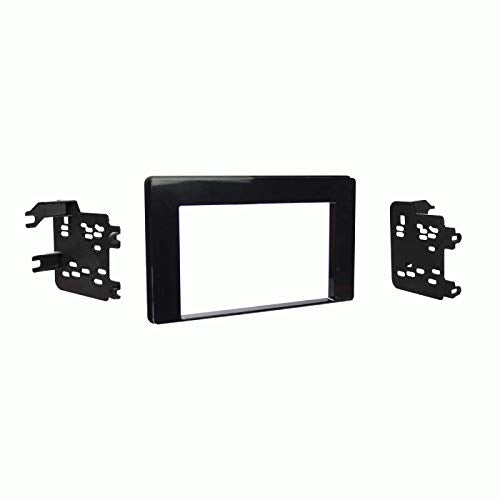 Harmony Audio HA-701761 Compatible Toyota Corolla 2017-2019 Double DIN Stereo Harness Radio Install Dash Kit, Black, Minimalist Style