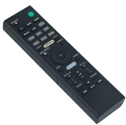 RMT-AH400U Replace Remote Control Compatible with Sony Soundbar HT-Z9F SA-WZF9 SA-Z9F HTZ9F SAWZF9 SAZ9F